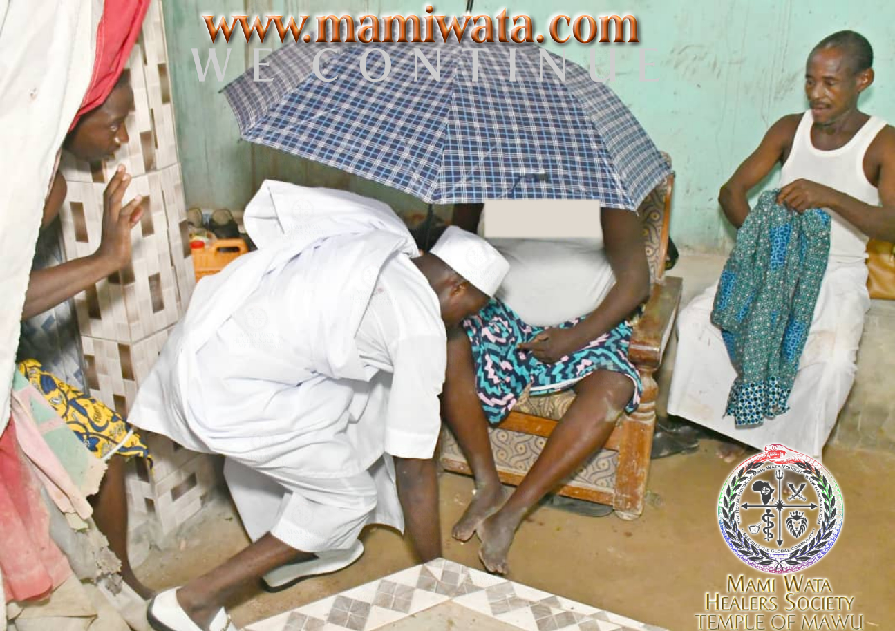 Da Hossou Djogbe Devotees, Priests, Chiefs and Children.