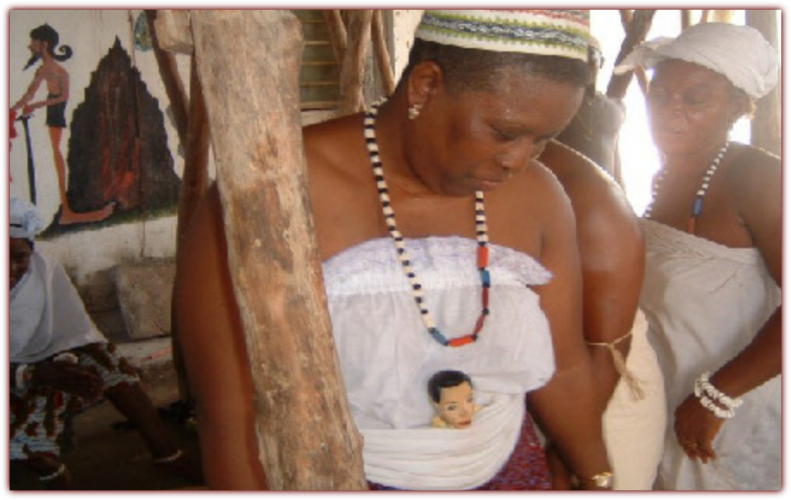 Mama Zogbe in Ceremony. 