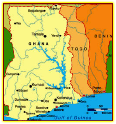 Map of the Gold Coast.