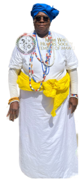 A photo of a male or female person wearing festive clothing.