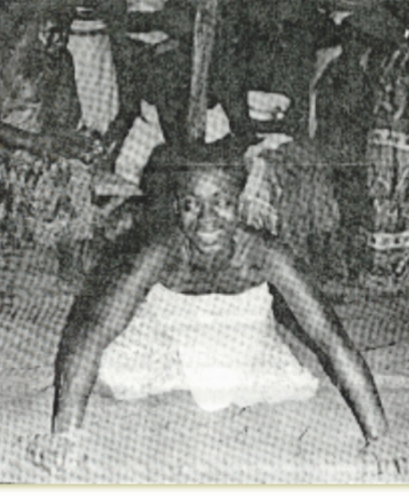 Devotee in ceremonial trance.
